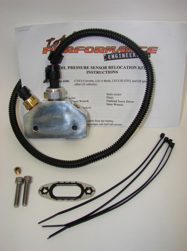 Introducing!! TPE's "Redesigned" Oil Pressure Relocation Kit [Bling